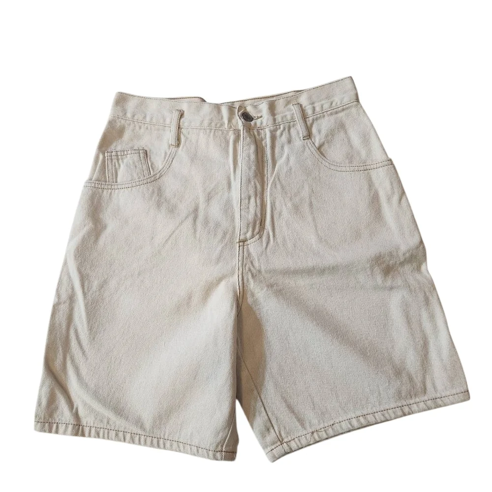Vintage 90s Guess Ivory Women's Shorts‎ Size Medium